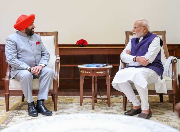 नई दिल्ली : प्रधानमंत्री नरेंद्र मोदी से शिष्टाचार भेंट की राज्यपाल ने